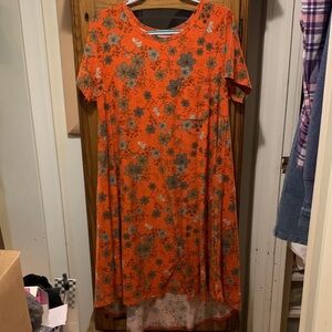 Lularoe Floral Orange Dress